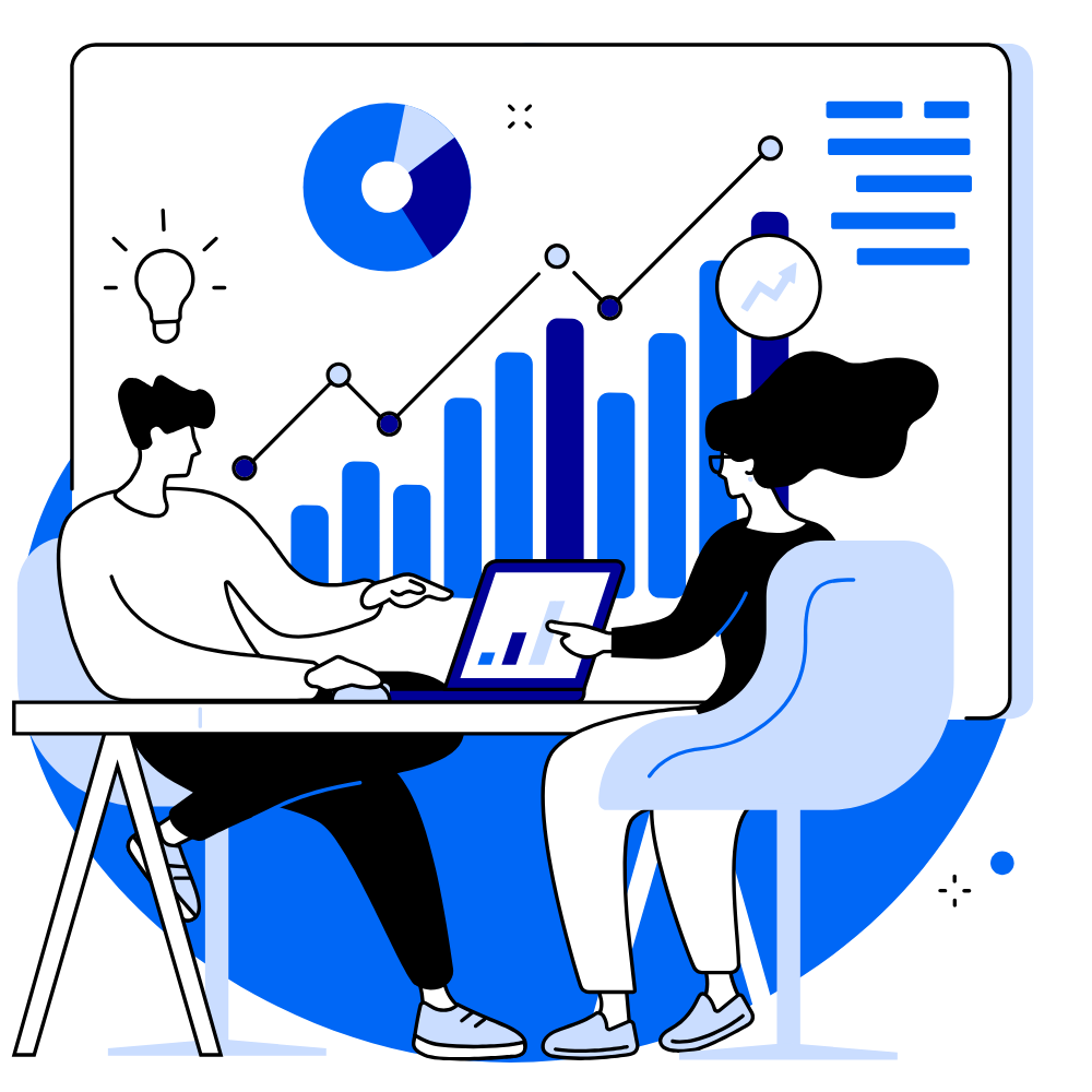 Graphique de performance montrant l’optimisation des processus