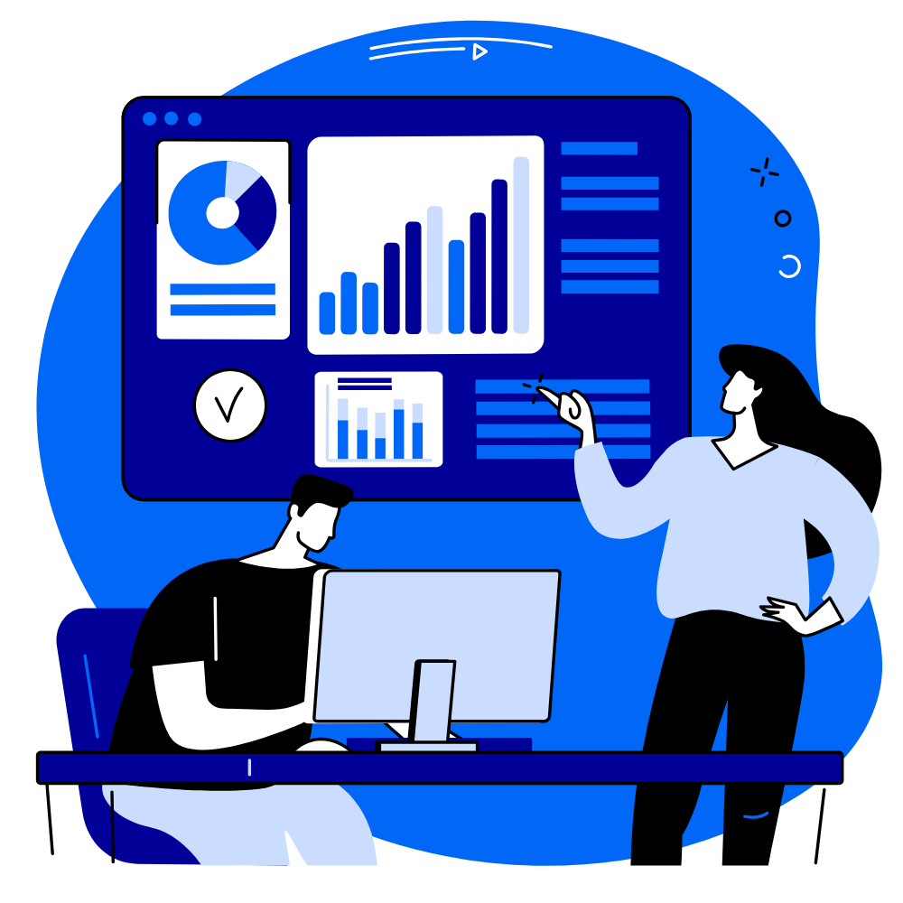Équipe IT analysant les données de support