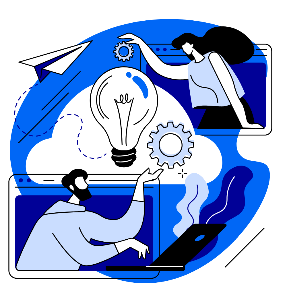 Image d'échange d'information cloud