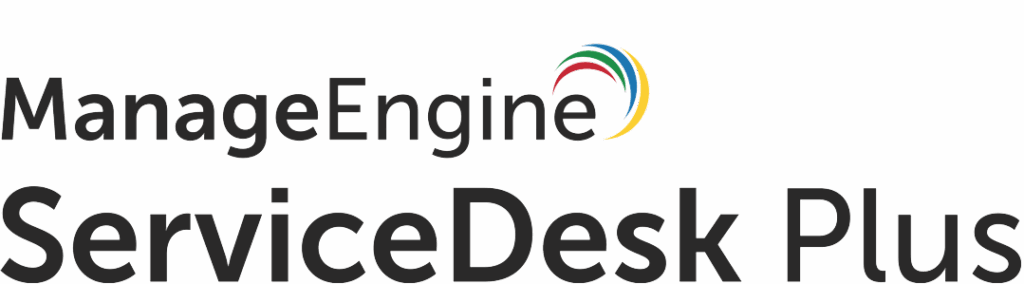 Logo de la solution IT ServiceDesk Plus ManageEngine pour optimiser l'infrastructure et le service IT. En optimisant les équipes IT.